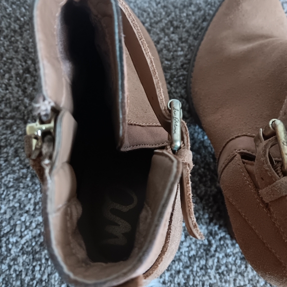 Sam Edelman Suede Leather Ankle Booties - Picture 12 of 14